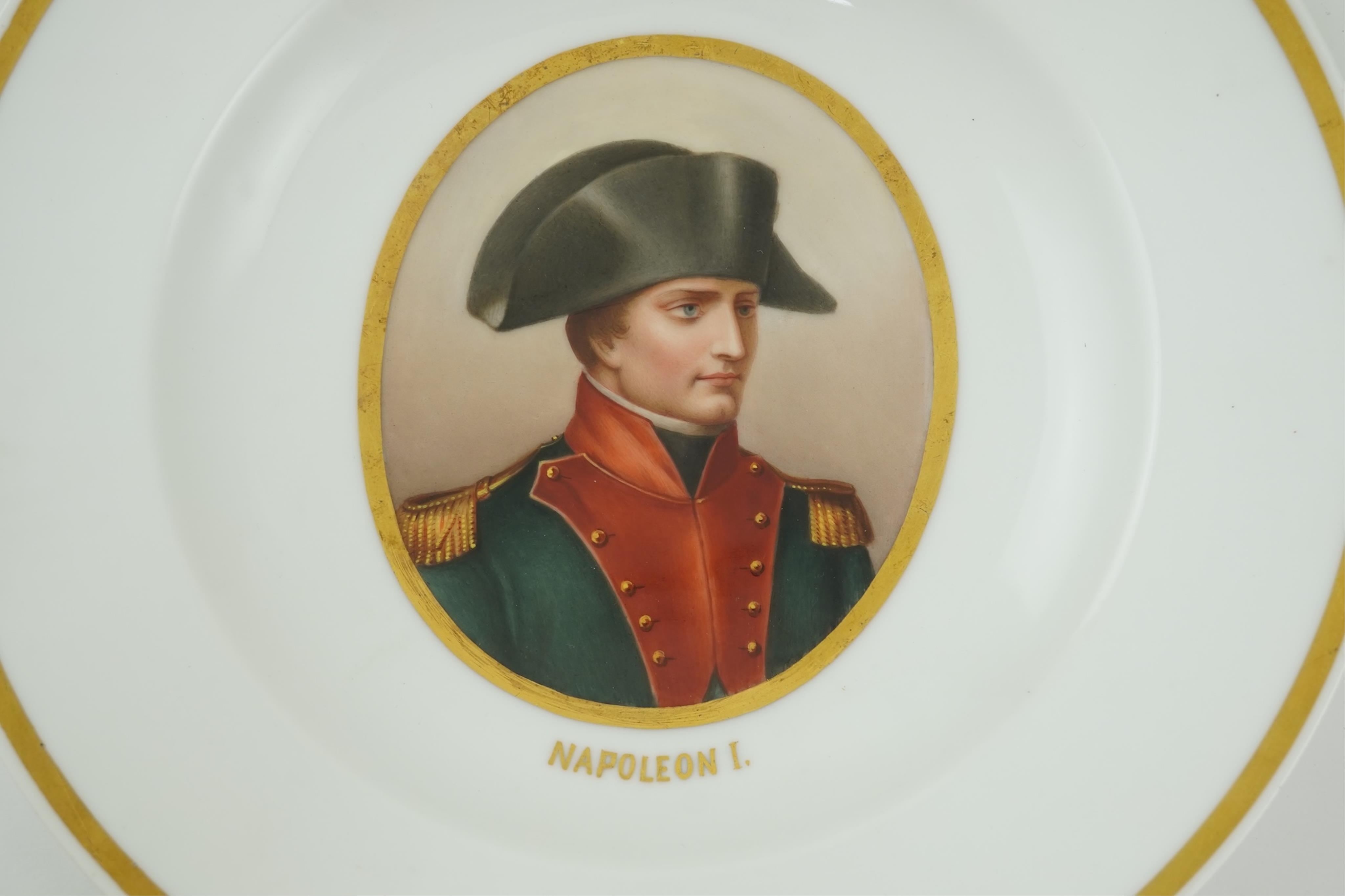 A pair of Vienna style porcelain plates, late 19th century